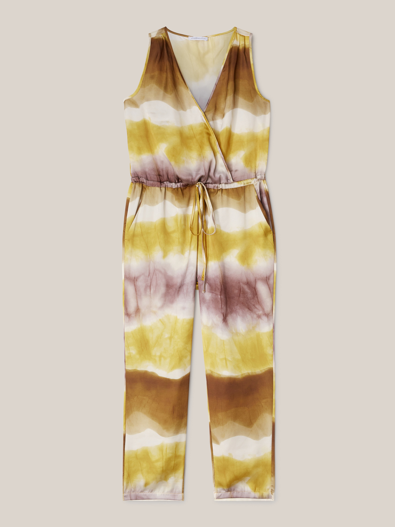 Ombr&eacute; patterned satin jumpsuit image number 3