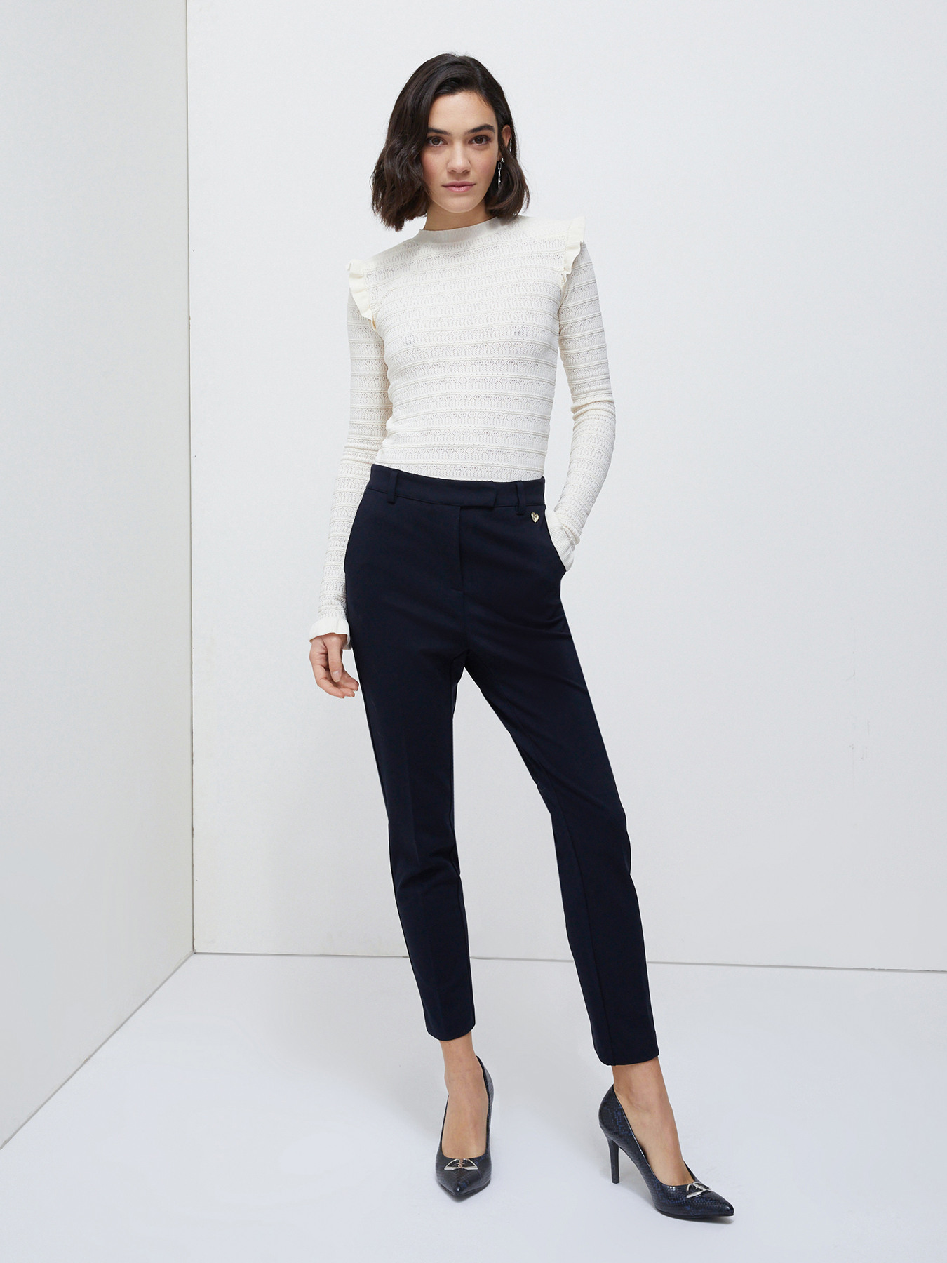 Milano-stitch skinny trousers image number 0