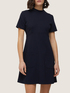 Vestito corto in punto milano image number 0