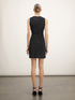 Sheath dress with split pleat image number 1