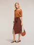 Cropped crinkle-effect sweater image number 2