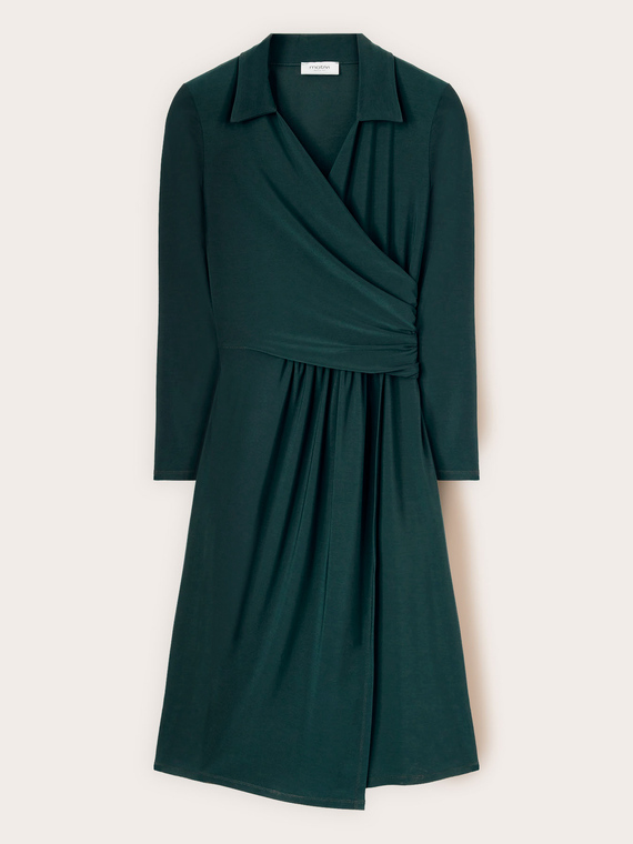 Vestido de jersey drapeado