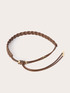 Braided belt with metal details image number 0