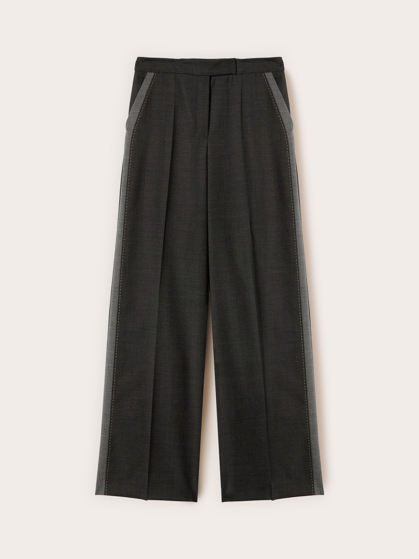 Pantalones palazzo con banda lateral image number 4