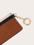 Card holder with logo and chain charm image number 2