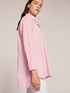 Oversized cotton shirt with slits image number 3