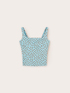 Top bustier con cut-out posteriore a pois image number 4
