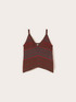 Top in maglia a righe in misto lurex image number 4