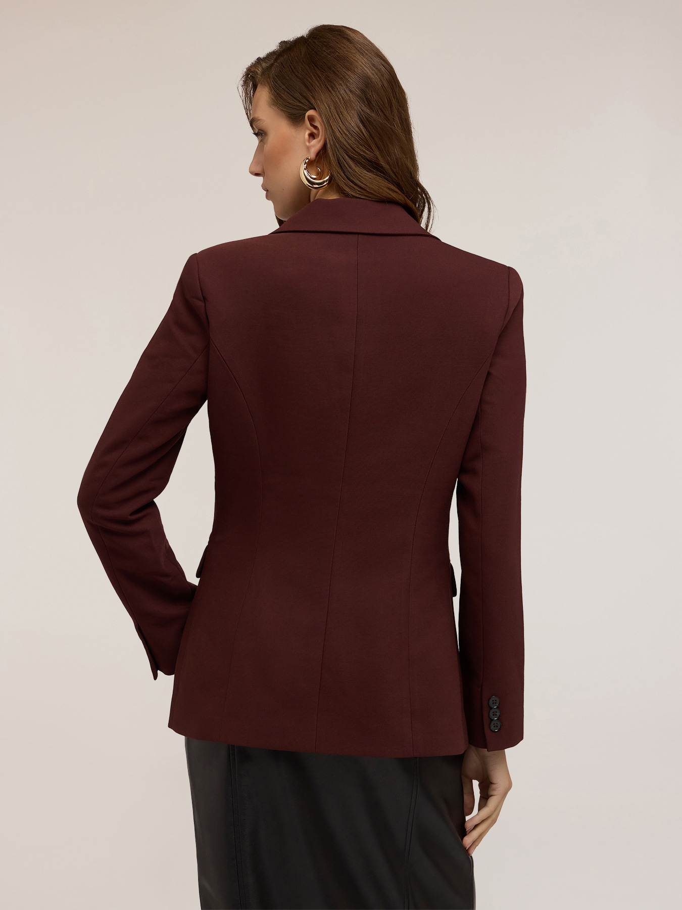 Blazer monopetto misto viscosa image number 1