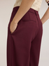 Wide-leg trousers with pressed crease image number 3