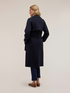 Double-breasted wool blend coat with belt image number 2