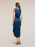 Vestito in raso con drappeggio image number 1