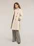 Trench ceintur&eacute; double boutonnage m&eacute;lange coton image number 0