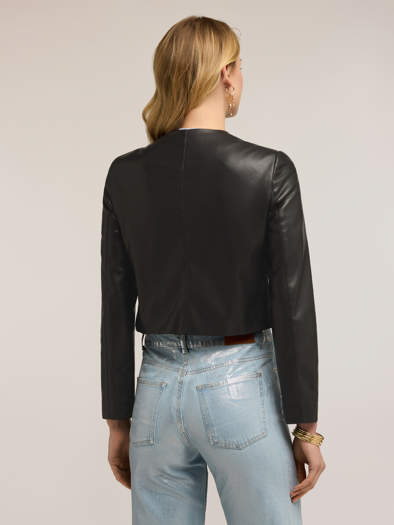 Veste courte en tissu enduit image number 1