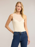 Feiner Rippstrick-Pullover mit transparentem Dekollet&eacute; image number 0