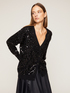 Knit cardigan with sequin decoration image number 0