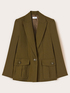 Military-Blazer aus Flanell-Wollmischung image number 4