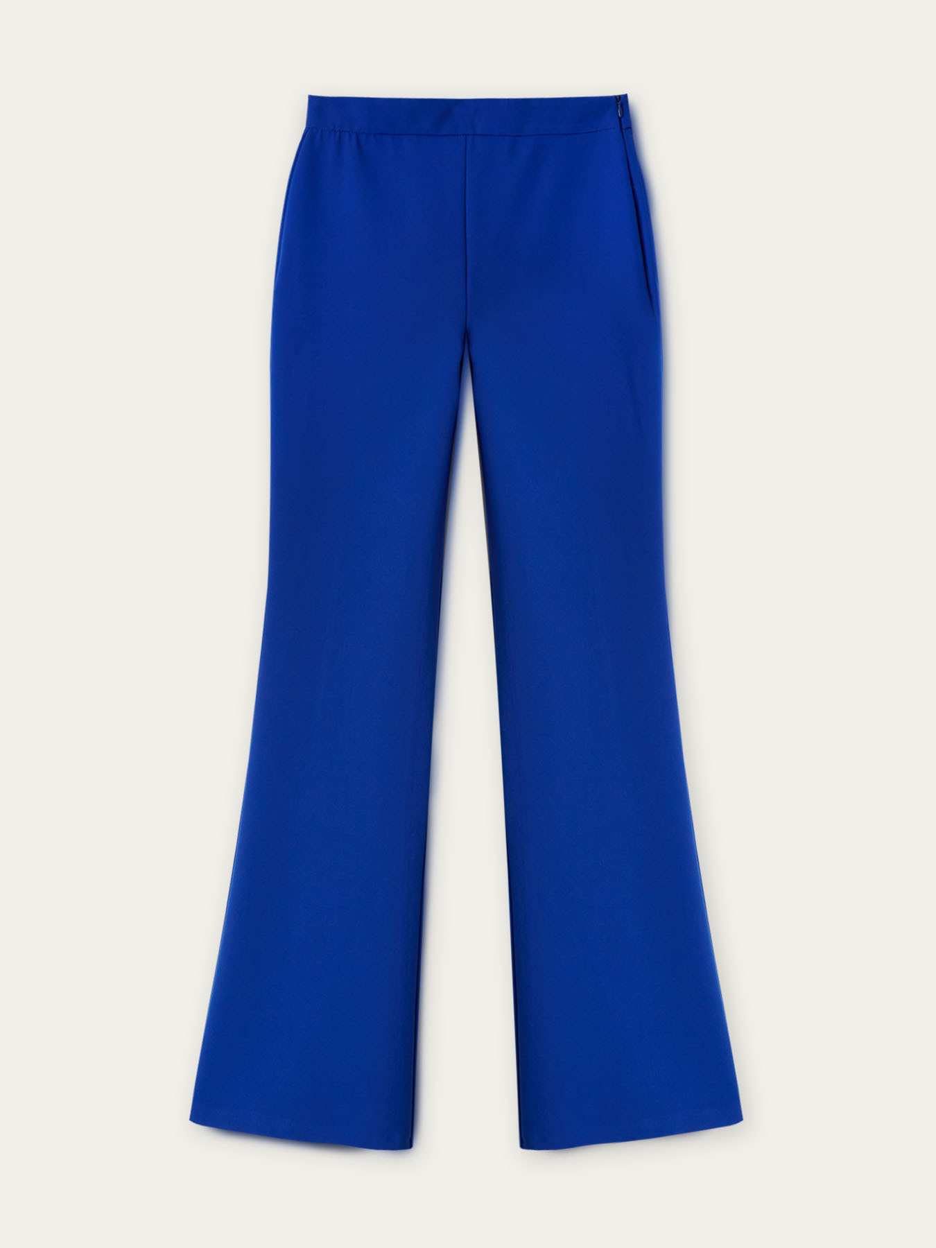 Pantaloni flare tinta unita image number 3