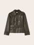 Double-breasted trench coat in coated fabric image number 4