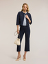 Pantalon kick flare en drill image number 0