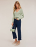 Cotton V-neck pullover image number 2