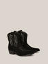 Embroidered cowboy ankle boots image number 1