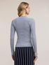Rippstrick-Cardigan mit Lurex-Mix image number 1