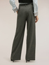 Pinstripe palazzo pants with micro sequins image number 1
