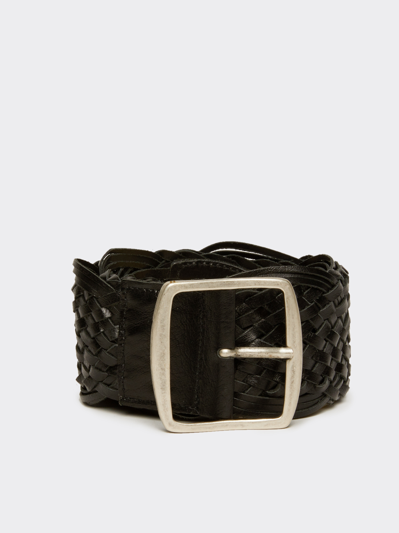 Braided leather belt image number 0