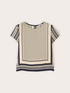 Bluse aus Satin mit Foulard-Muster image number 4