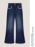Weite Jeans mit Kristallstein-Stickerei image number 4