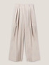 Cargo-style palazzo trousers with pleats image number 4