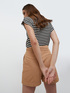 Striped boxy T-shirt image number 1