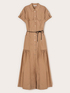 Vestito chemisier lungo in misto cotone image number 4
