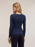 Ribbed T-shirt in modal blend image number 1