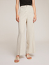 Linen viscose pinstripe palazzo trousers image number 2