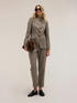 Regular trousers with check pattern turn-up image number 0