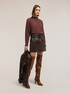 Fluid blouse with embroidered collar image number 3