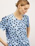 Polka-dot patterned satin blouse image number 2