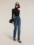 Wide fit jeans with all-over micro-rhinestones image number 0