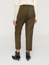 Wool blend carrot fit trousers image number 1