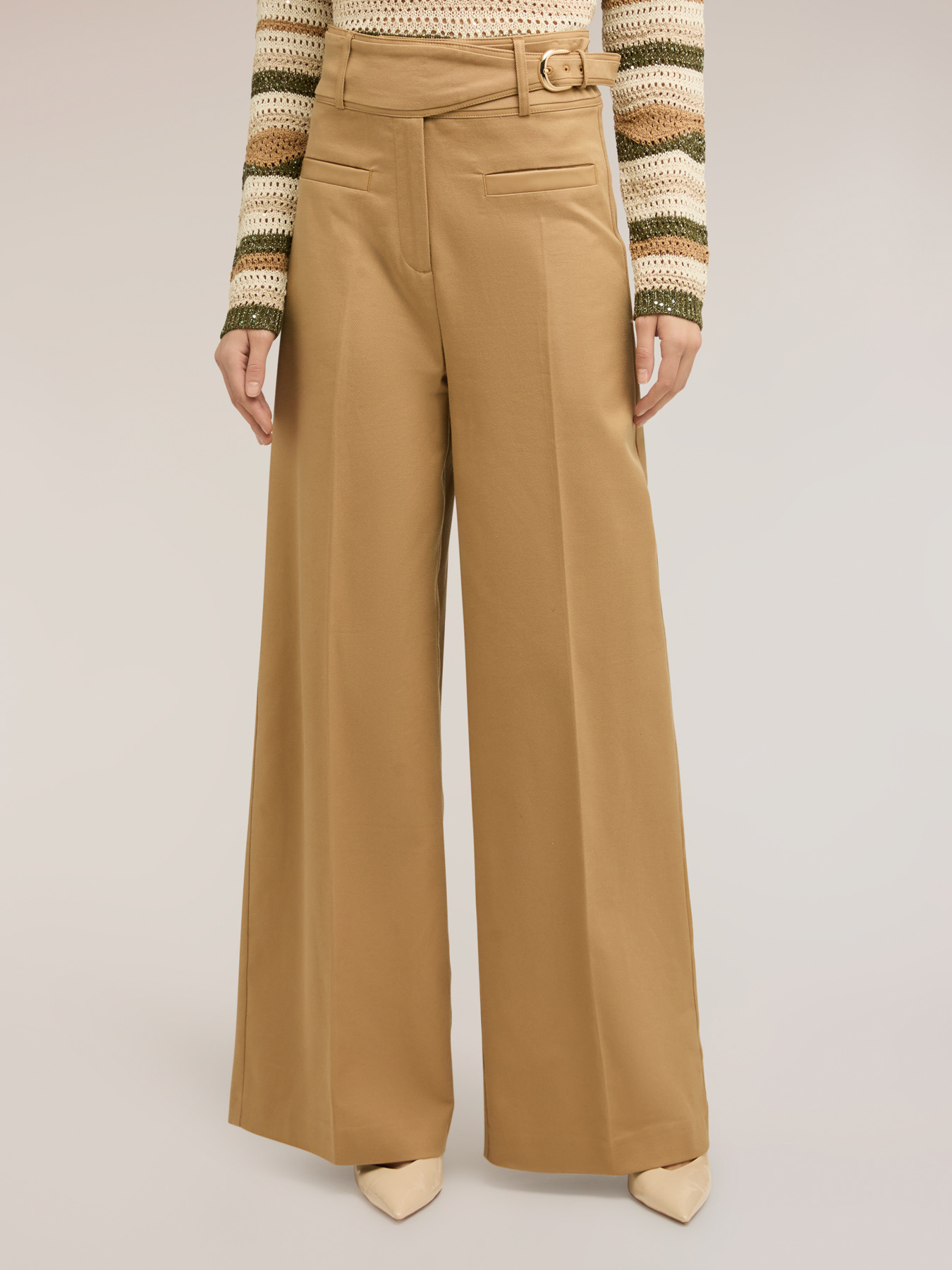 Palazzo pants with high waist image number 2