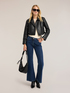 Biker jacket with asymmetric zip image number 2