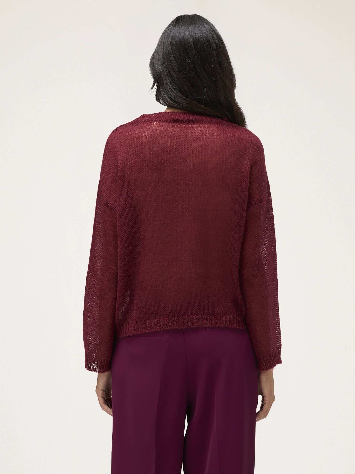 Mohair-Pullover mit rundem Ausschnitt image number 1