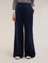 Pantalon palazzo en poly-viscose ray&eacute; lurex image number 1
