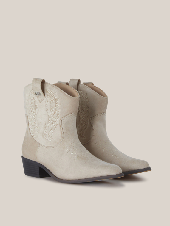 Motivi Stivaletto texano ricamato Donna