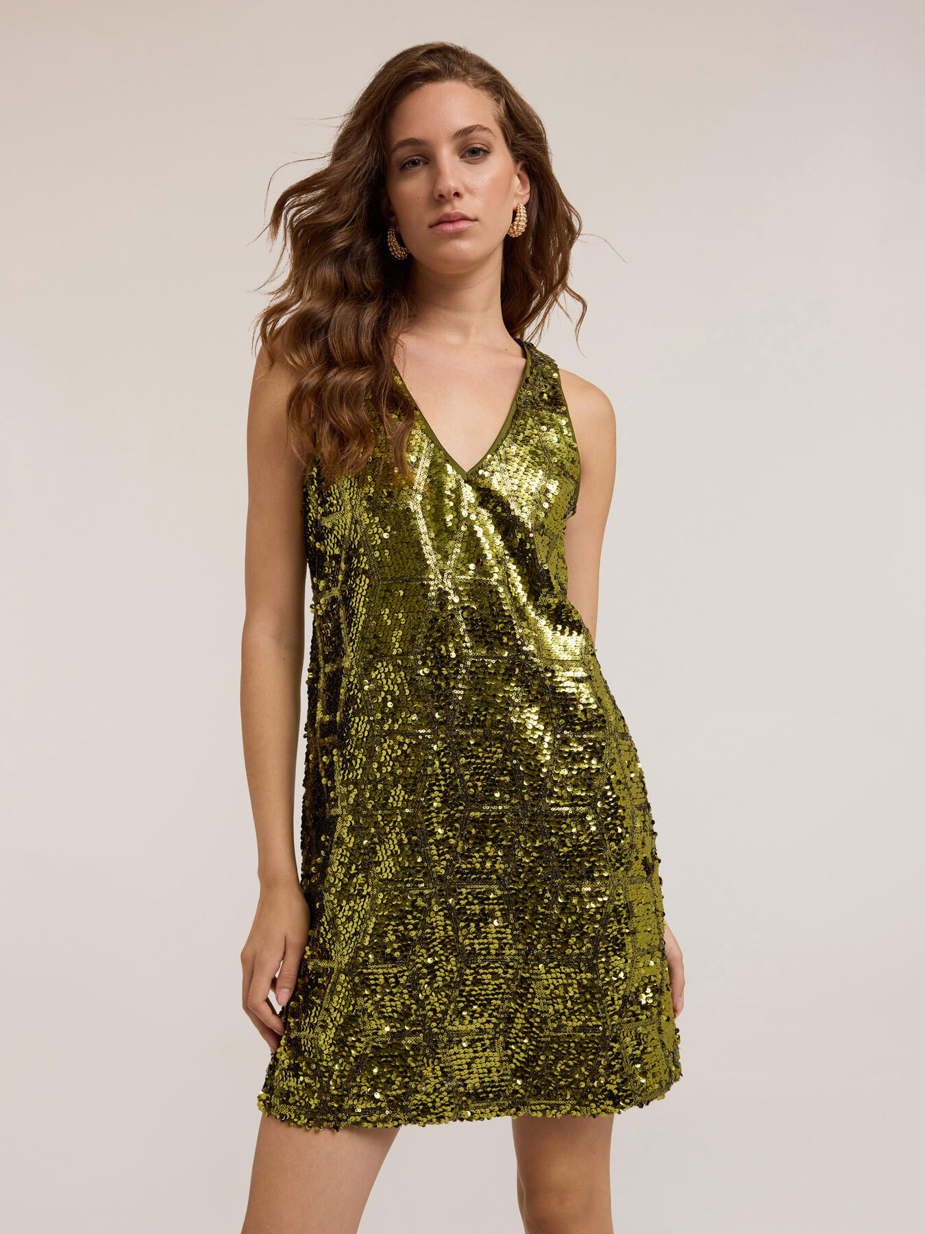 Robe en paillettes dessin g&eacute;om&eacute;trique image number 0
