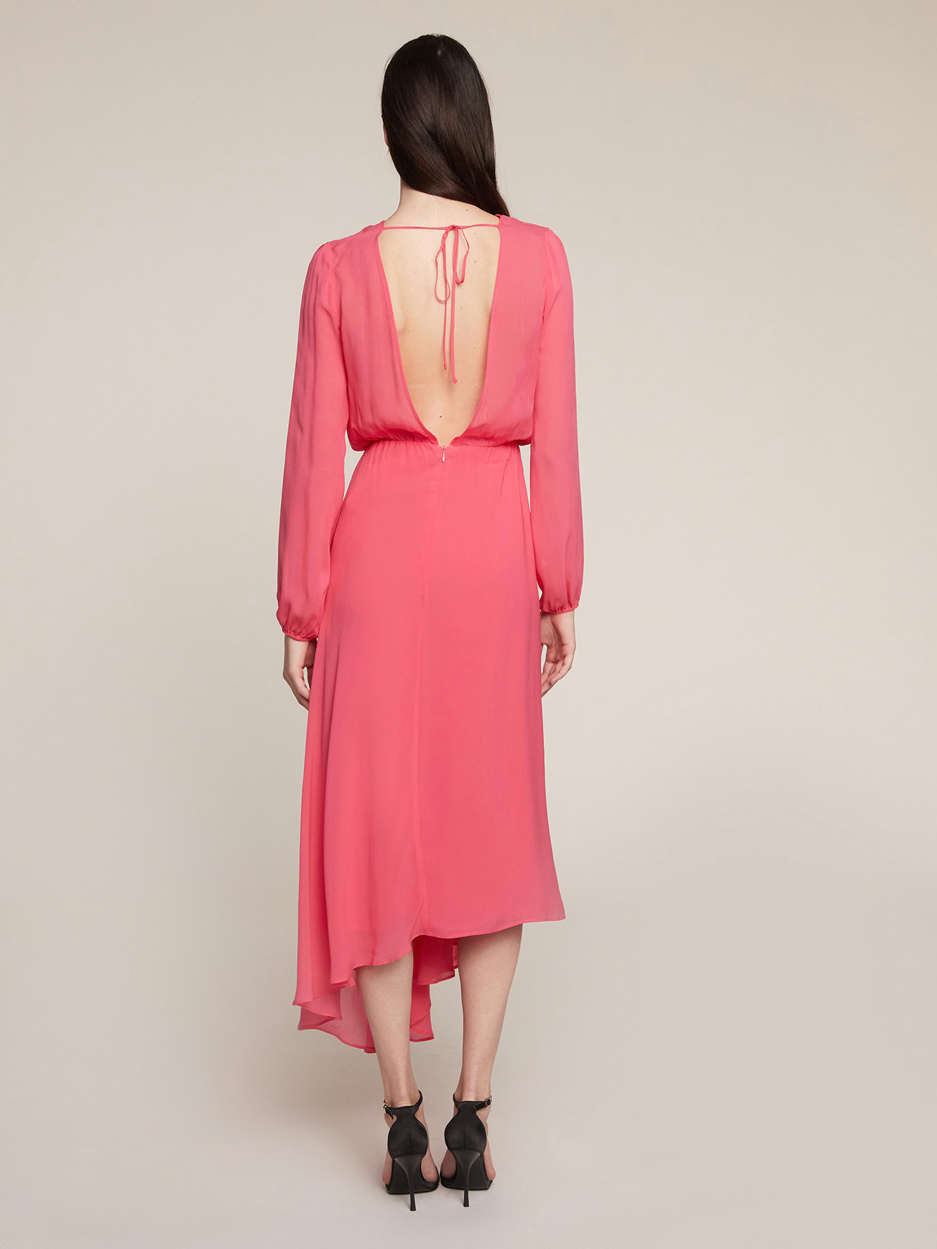 Vestito lungo in georgette image number 1