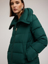 Long down jacket with wide collar image number 2
