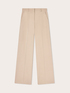 High-waisted palazzo pants with pleat image number 4